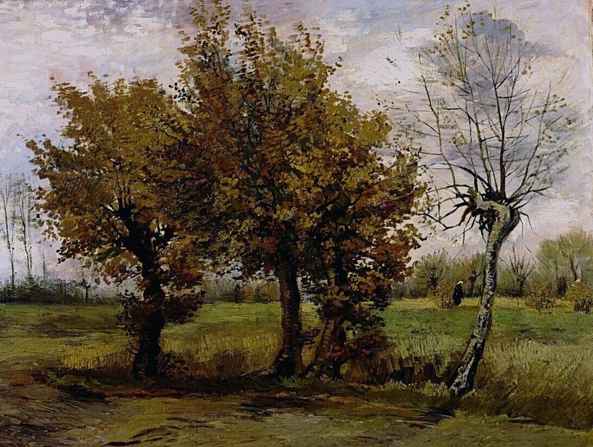 Винсент Ван Гог - Осенний пейзаж с четырьмя деревьями